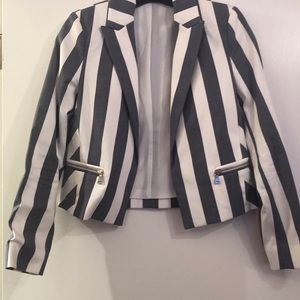 Express Nautical Striped Blazer